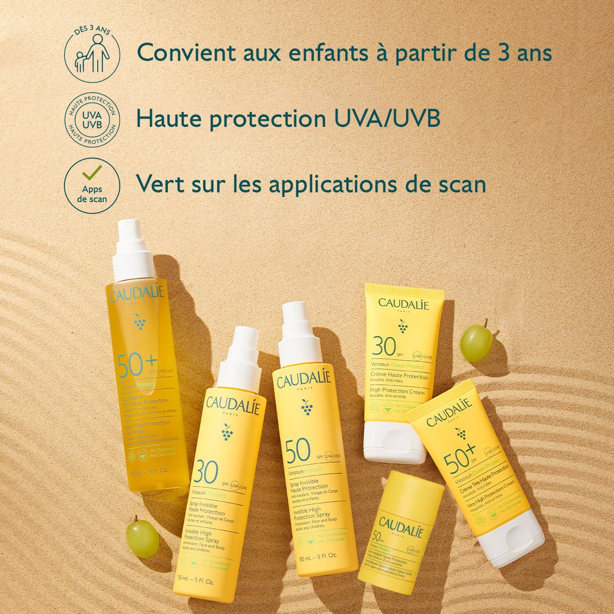Caudalie Vinosun Protect Crème Haute Protection SPF50+ 50ml - La Grande Para