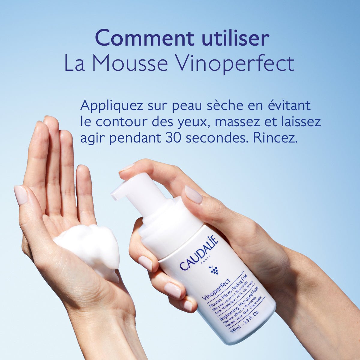 Caudalie Vinoperfect Mousse Micro - Peeling Éclat 100ml - La Grande Para