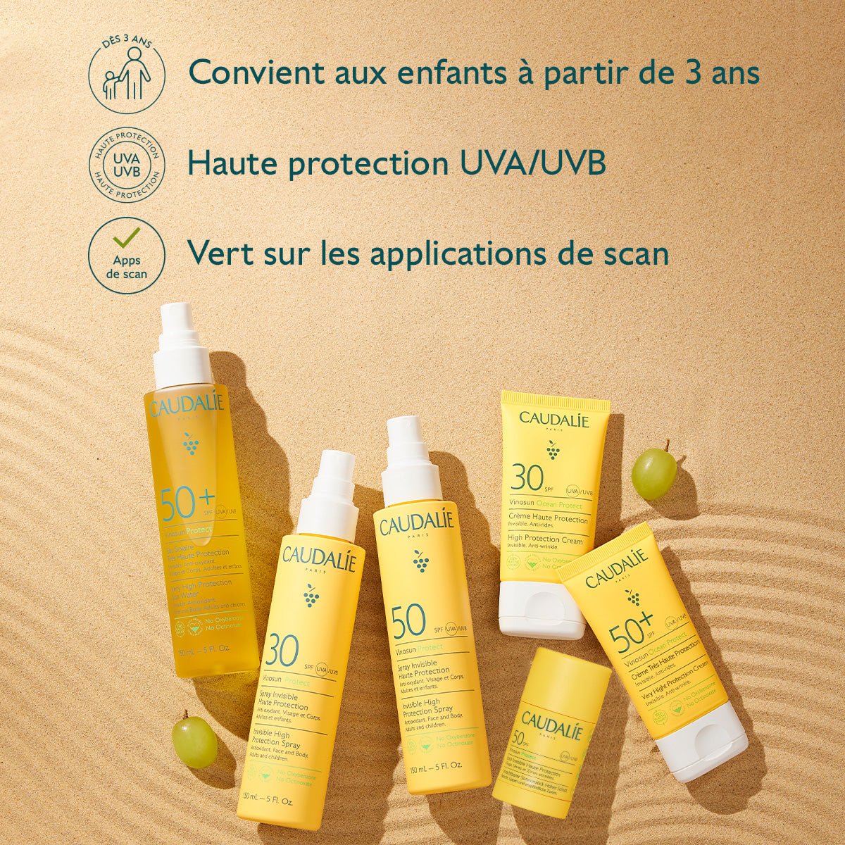 Caudalie Vinosun Protect Stick Invisible Haute Protection SPF50 15g - La Grande Para