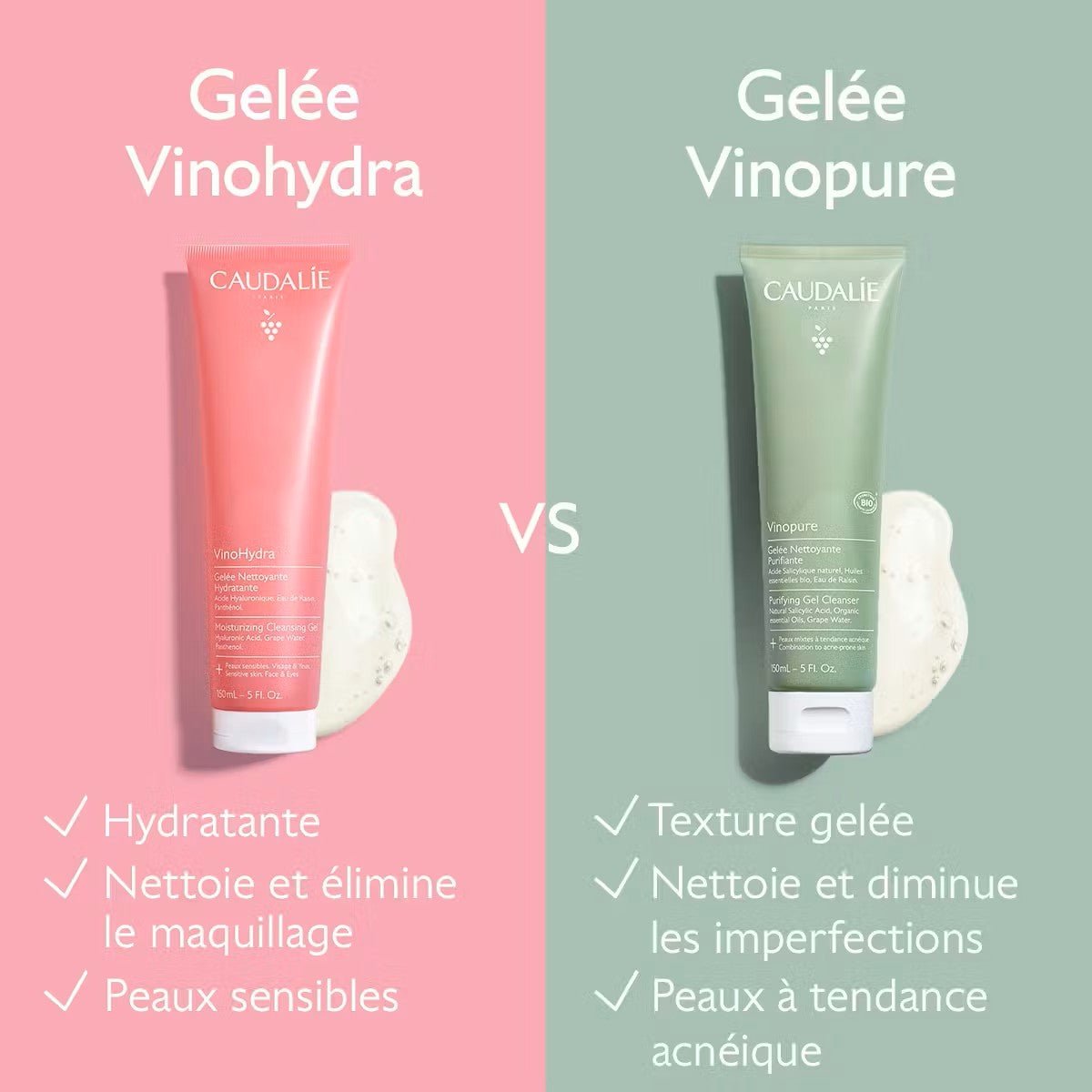 Caudalie Gelée Nettoyante Hydratante 150ml - La Grande Para