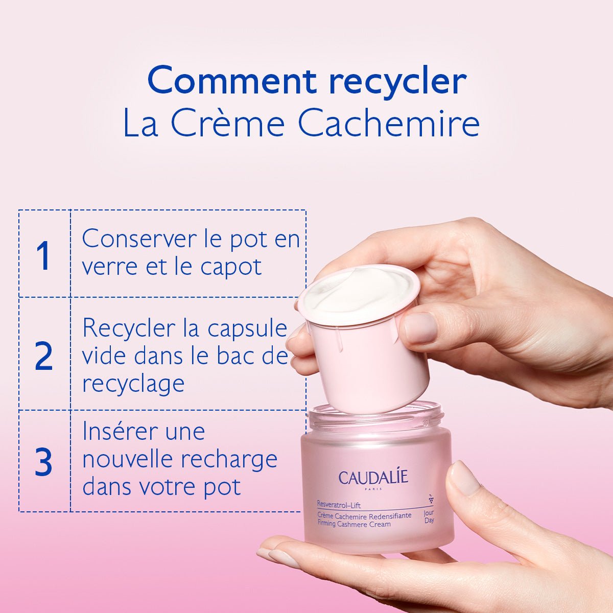 Caudalie Resveratrol - Lift Recharge Crème Cachemire Redensifiante 50ml - La Grande Para