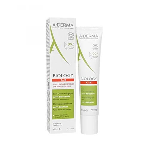 A-DERMA BIOLOGY A-R SOIN ANTI ROUGEURS PEAUX A TENDANCE COUPEROSIQUE 40ML