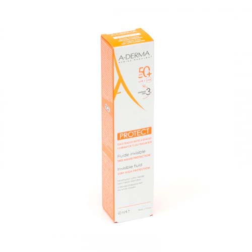 A-DERMA PROTECT FLUIDE INVISIBLE SPF 50+ 40ML