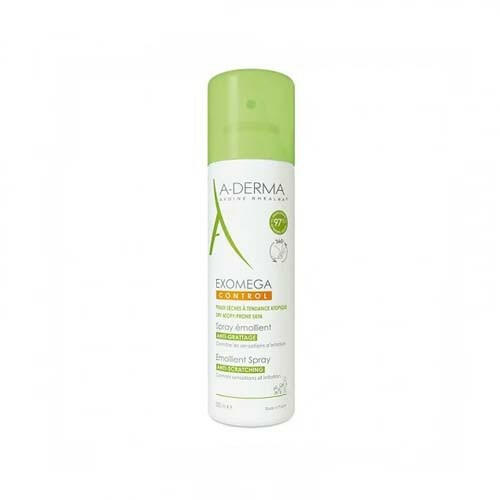 A-DERMA SPRAY EXOMEGA CONTROL EMOLLIENT ANTI-GRATTAGE PEAUX SECHES 200ML.