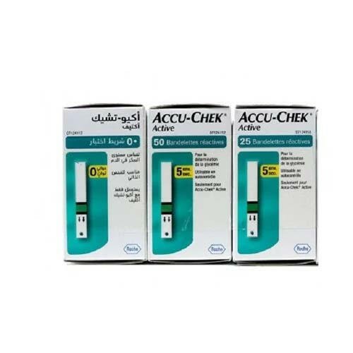 ACCU-CHEK COFFRET 100 BANDELETTE+25 BANDELETTE (GRATUIT).