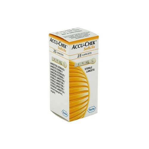 ACCU-CHEK® Softclix Lancettes, 25 lancettes.