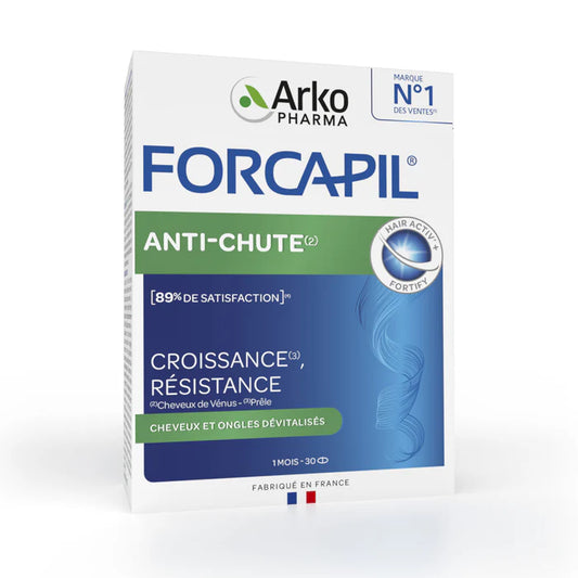 ARKOPHARMA FORCAPIL ANTI CHUTE TRIPLE ACTION 30 COMPRIMES.