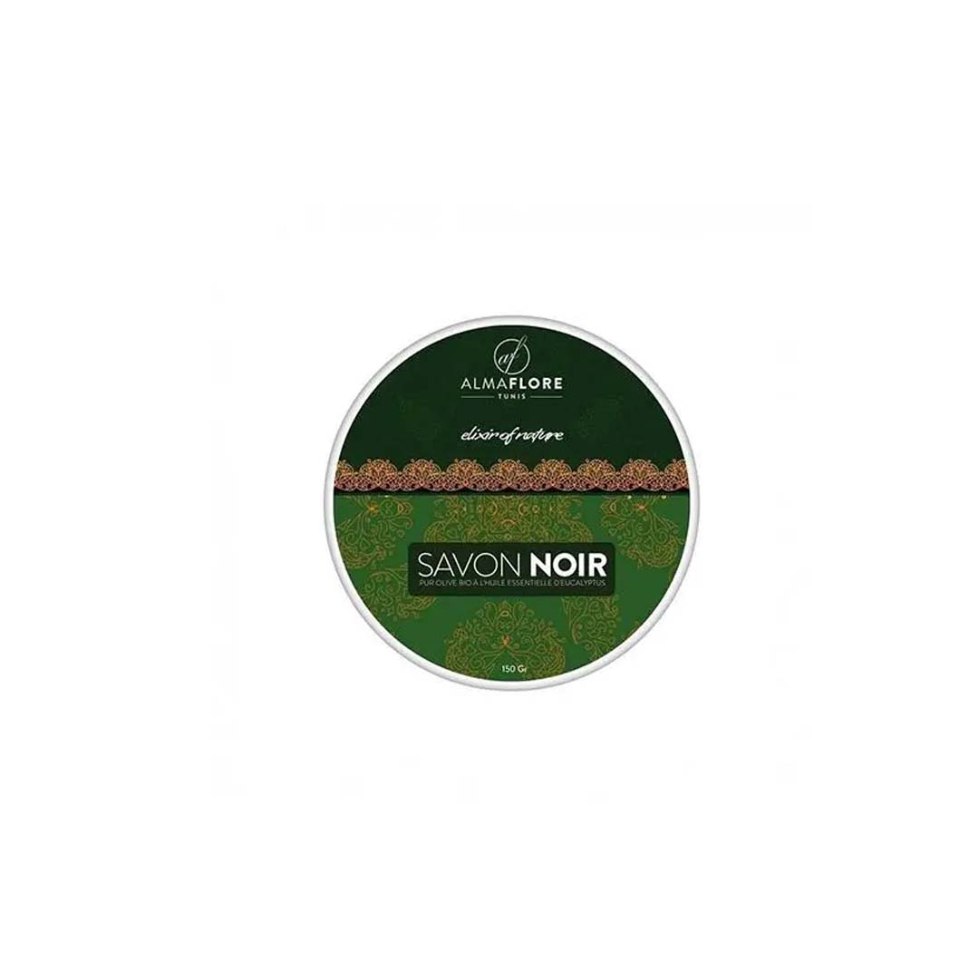 ALMAFLORE SAVON NOIR A L'EUCALYPTUS 150 GR