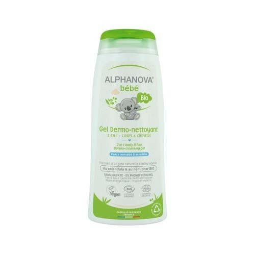 ALPHANOVA BEBE BIO GEL DERMO-NETTOYANT 2EN1 CORPS&CHEVEUX 200ML.