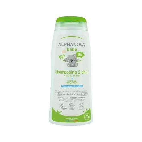 ALPHANOVA BEBE BIO SHAMPOOING CROUTE DE LAIT 2EN1 200ML.
