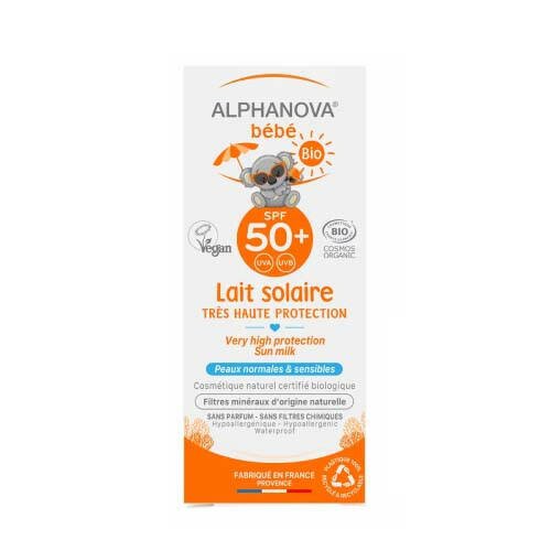 ALPHANOVA ECRAN BEBE BIO LAIT SOLAIRE SPF50+ 50GR.
