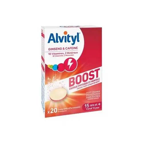 ALVITYL TONUS BOOST EFFERVESCENT 20 COMPRIMES