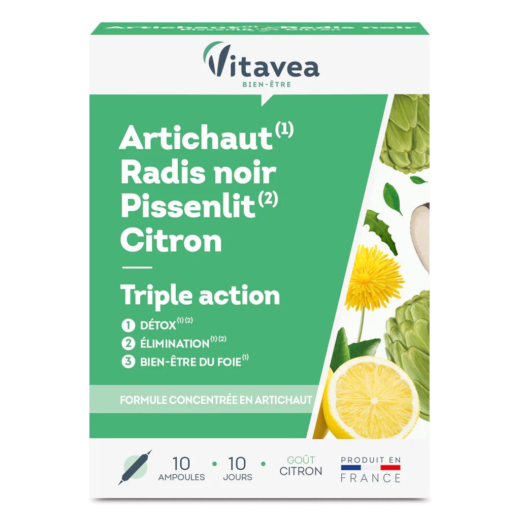 Vitavea Bien-être - Artichaut Radis noir Pissenlit Citron