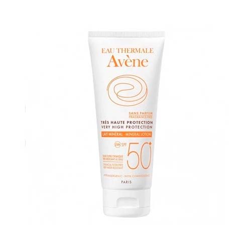 AVÈNE SOLAIRE LAIT MINERAL TRES HAUTE PROTECTION SPF50+ 100ML.