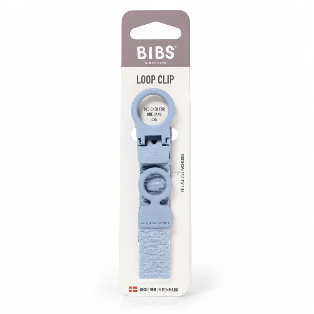 BIBS Attache Tétine Loop Dusty Blue 1