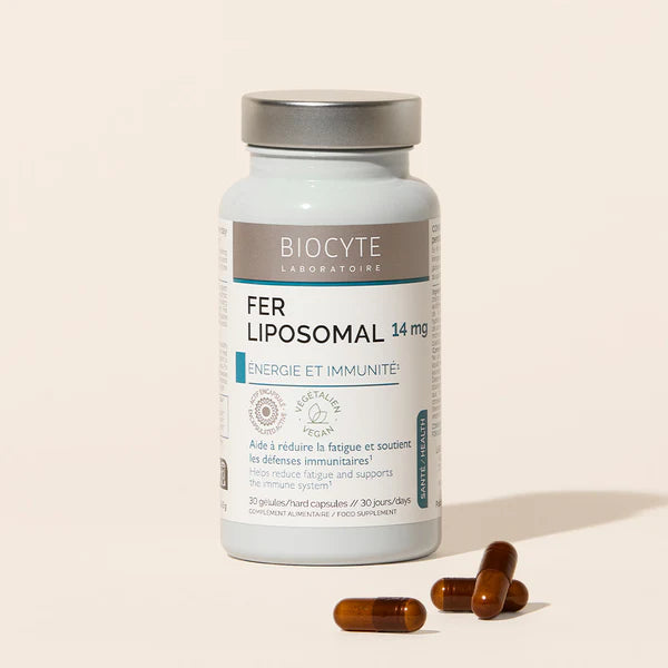 Biocyte Fer Liposomal 30 Gélules - Anti-Fatigue Énergie Vitalité