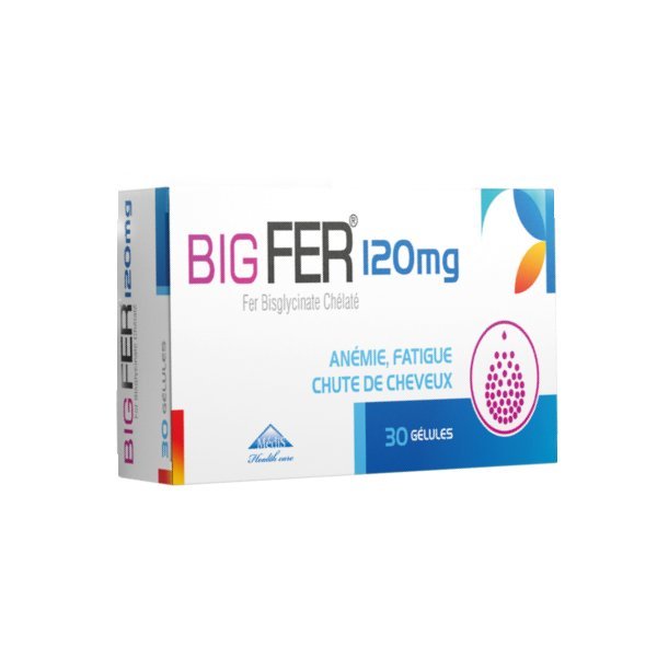 Big Fer 120mg 30 Gélules.