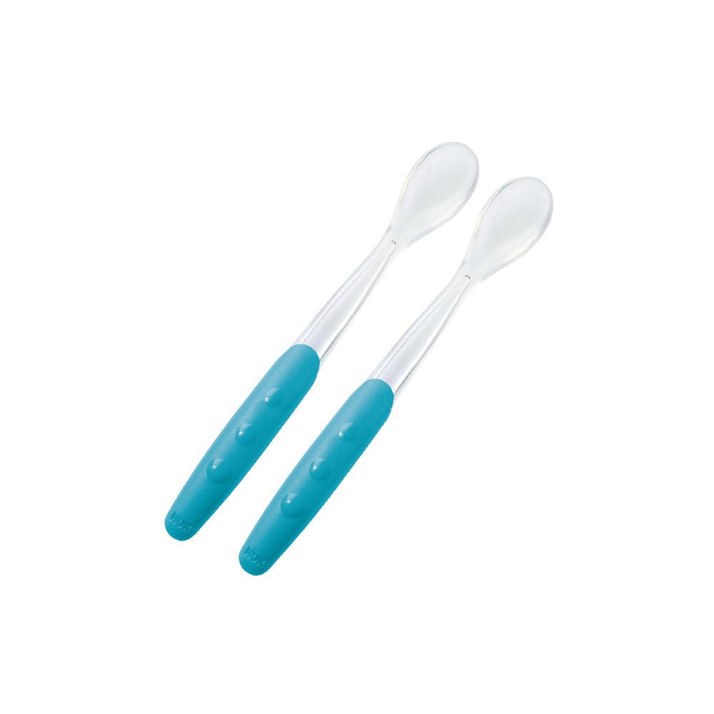 NUK 2 Cuillères en silicone doux 4m+.