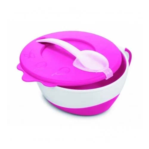CANPOL BABIES BOL 350ML AVEC COUCIE ET CUILLER AVEC COUVERCLE - La Grande Para
