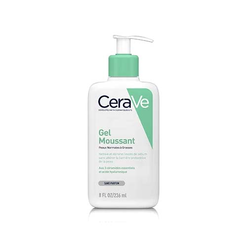 CERAVE GEL MOUSSANT PEAUX NORMALES A GRASSES 236 ML.