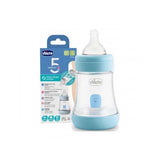 CHICCO BOTTLE PERFECT 5 BLUE SILICONE 0M+150ML