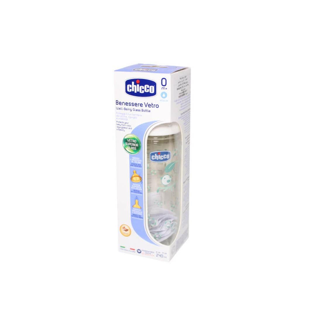 CHICCO Biberon en verre, 240ml.