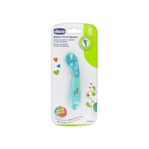 CHICCO CUILLERE SILICONE, 8m+.