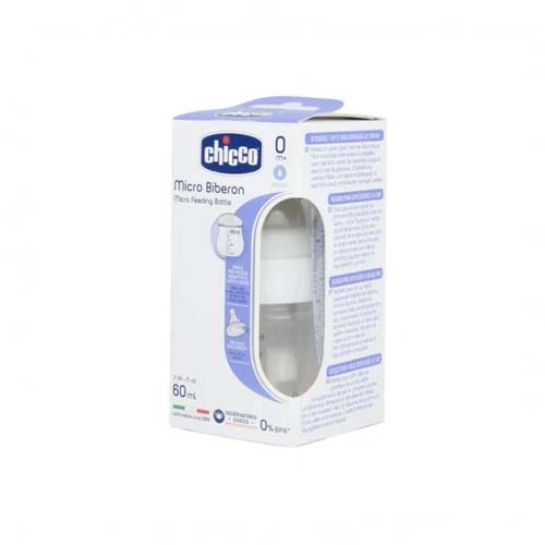 CHICCO MICRO BIBERON 0M+ 60 ML.