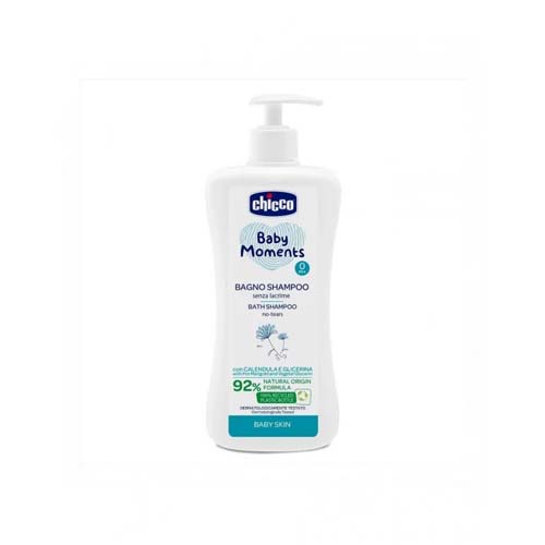 CHICCO SHAMPOOING CHEVEUX&CORPS BABY MOMENTS, 500 ml.