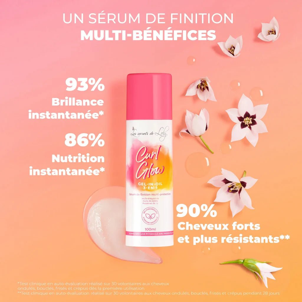 Curl Glow – Sérum Gel - in - Oil Multi - Protection 3 - en - 1 100ml | Les Secrets de Loly - La Grande Para
