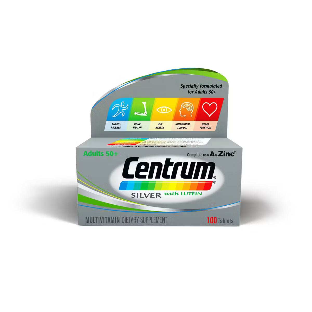 Centrum Silver Multivitamines avec Lutéine - 30 Comprimés