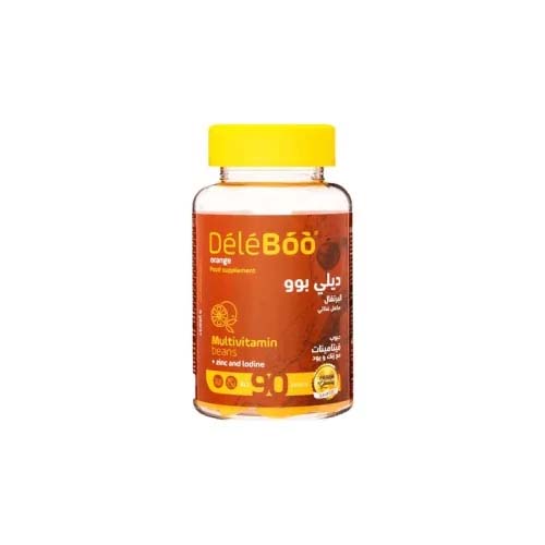 DELEBOO MULTIVITAMINES ZINC+LODINE ORANGE 90 BEANS