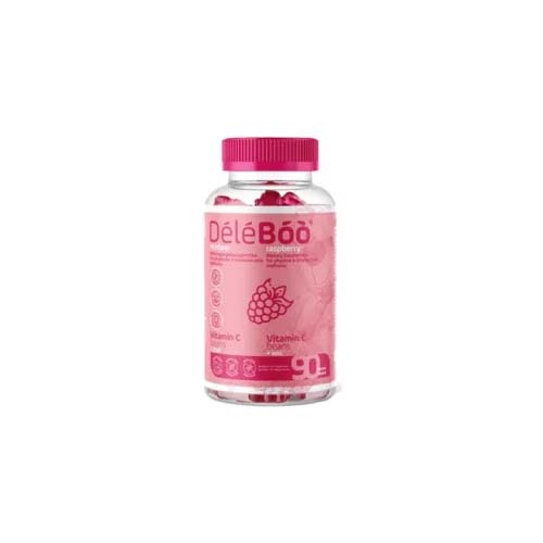 DELEBOO VITAMIN C+ZINC RASPBERRY 90 BEANS