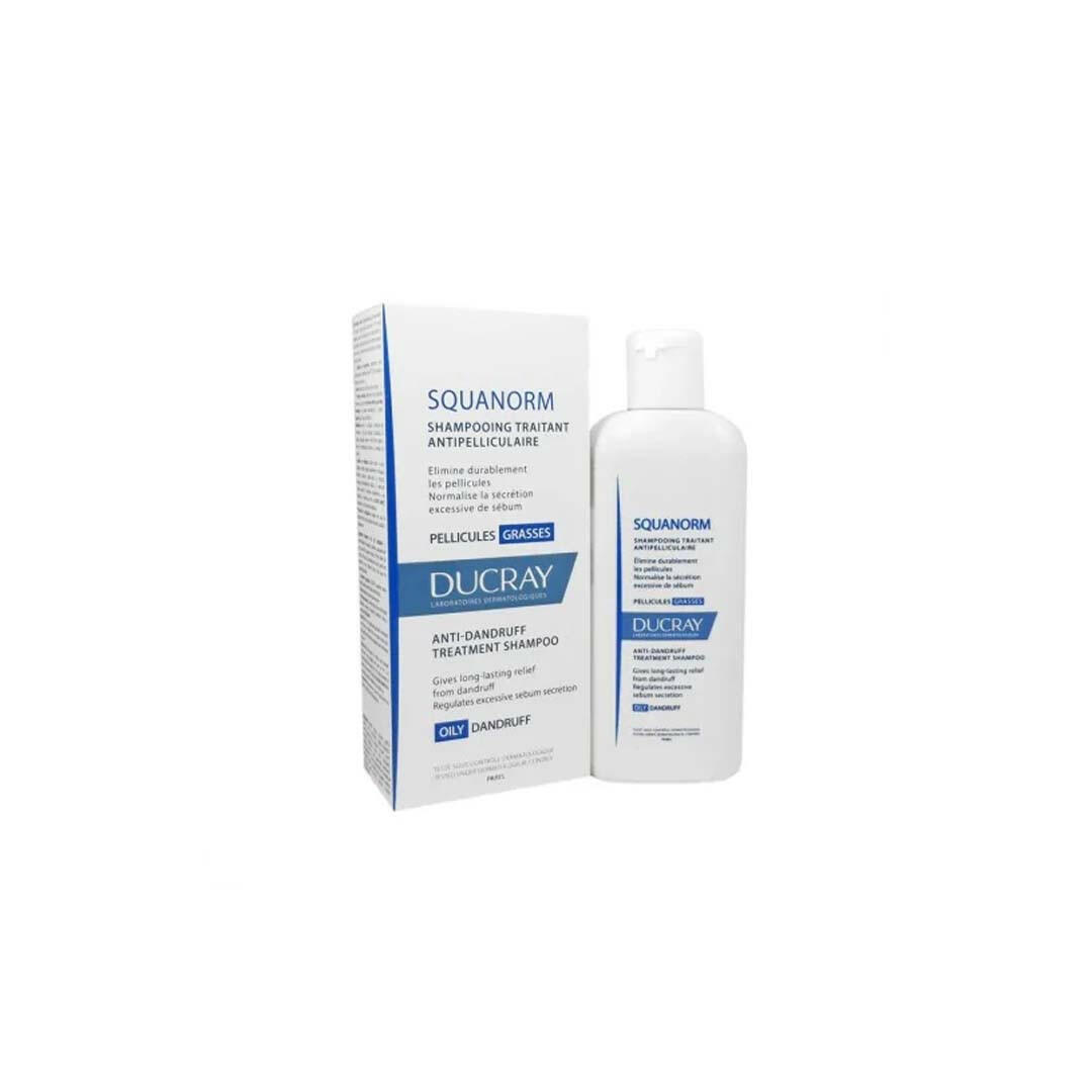 DUCRAY SQUANORM SHAMPOOING PELLICULES GRASSES 200ML.