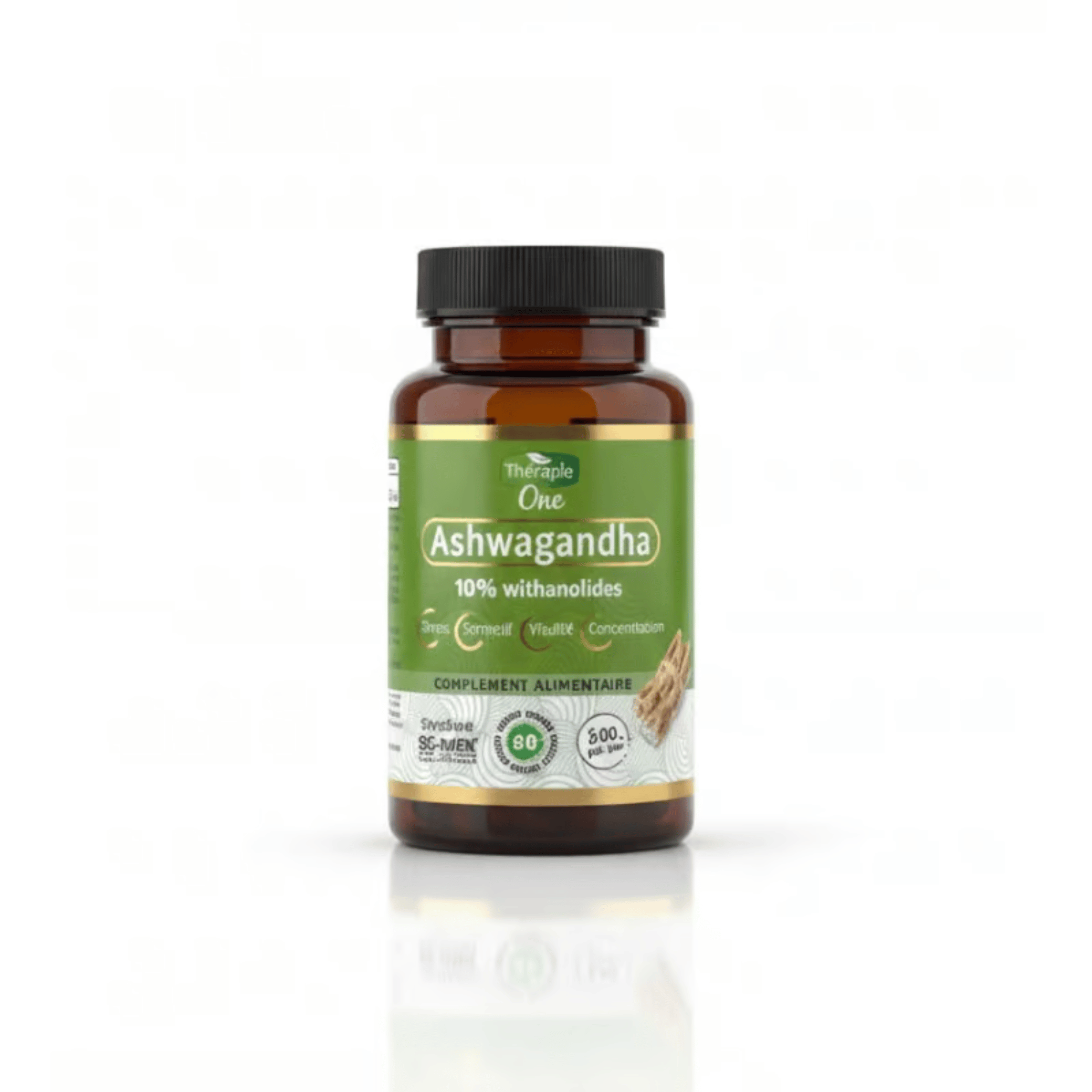 Therapia Ashwagandha 60 Gélules - 10% Withanolides 300mg | Anti - Stress Adaptogène - La Grande Para