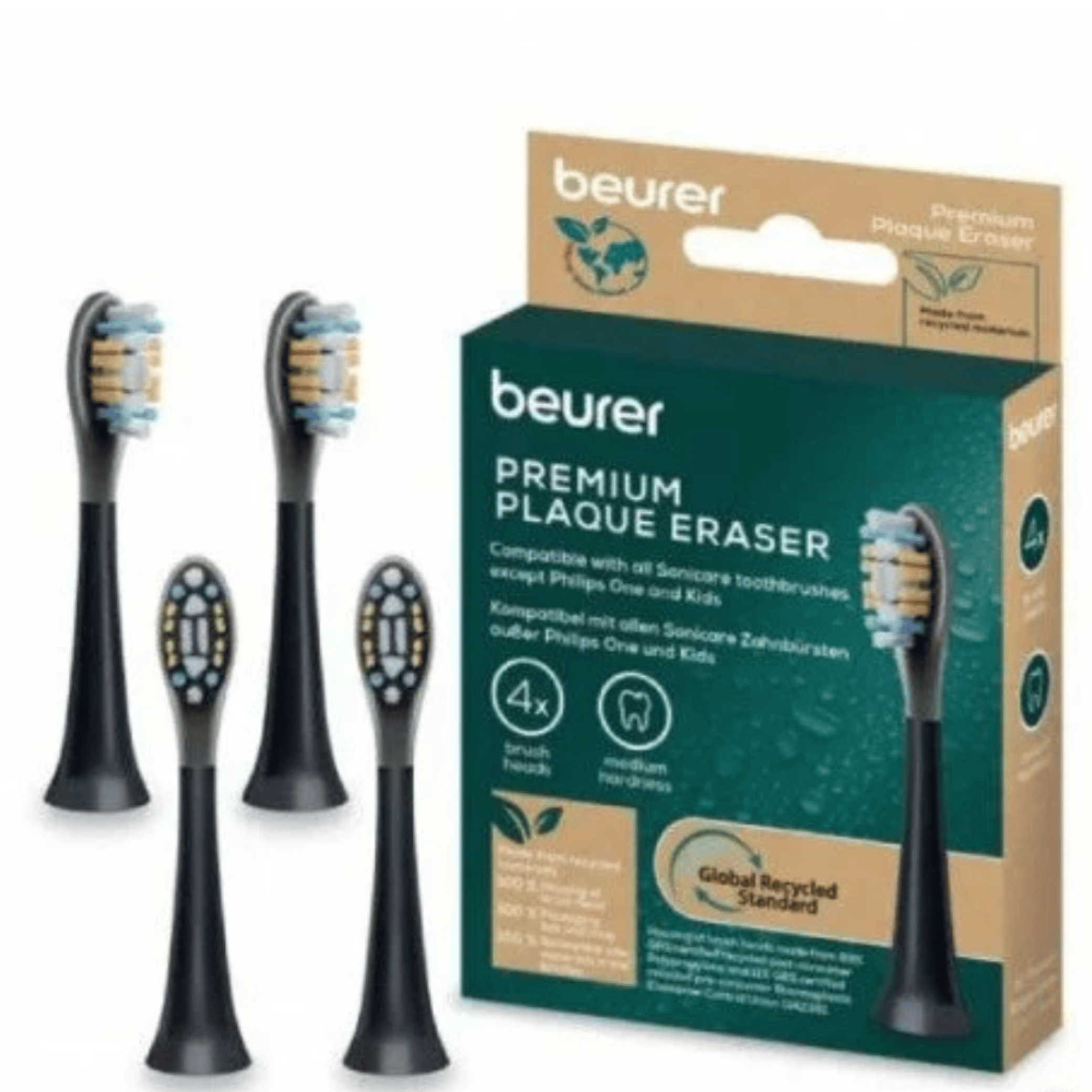 BEURER Têtes de Brosse à Dents SC Premium Plaque Eraser 4x - Anti - Plaque - La Grande Para