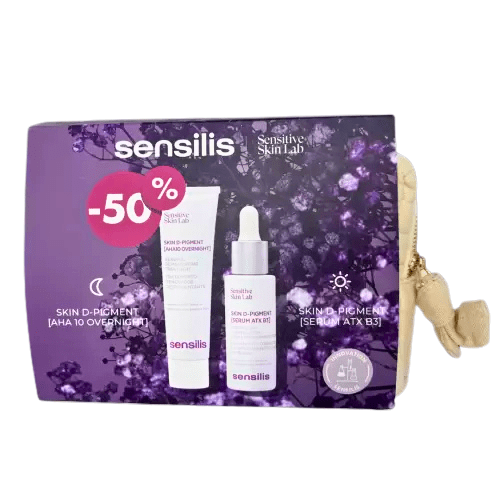 SENSILIS SKIN D-PIGMENT [SERUM ATX B3] 30ML+D-PIGMENT [AHA10 OVERNIGHT] 30ML(-50%)+TROUSSE (OFFERT).
