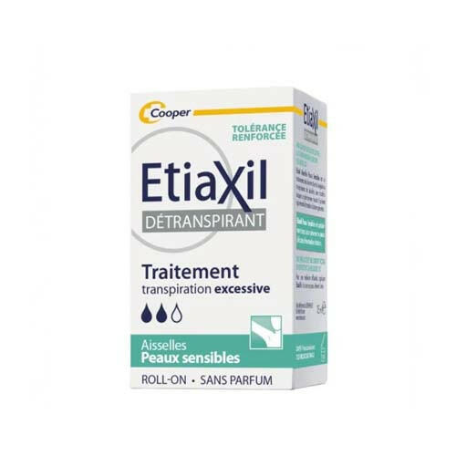ETIAXIL ROLL-ON DETRANSPIRANT AISSELLES PEAUX SENSIBLES 15ML.