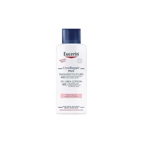 EUCERIN UREAREPAIR PLUS EMOLLIENT 5% D'UREE 48H 250ML sans parfum.