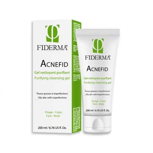 FIDERMA ACNEFID GEL NETTOYANT PURIFIANT PEAUX GRASSES, 200ML.