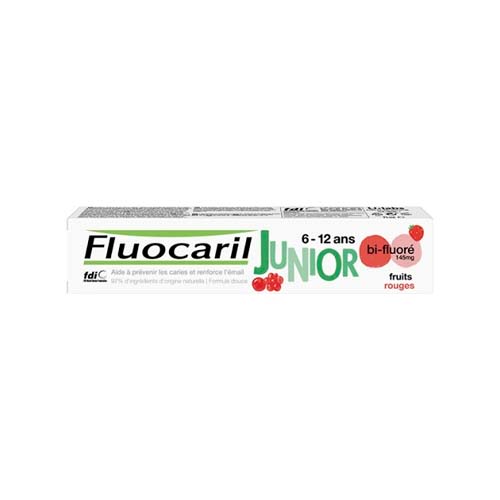 FLUOCARIL JUNIOR 6-12 ANS DENTIFRICE FRUITS ROUGES 75ML