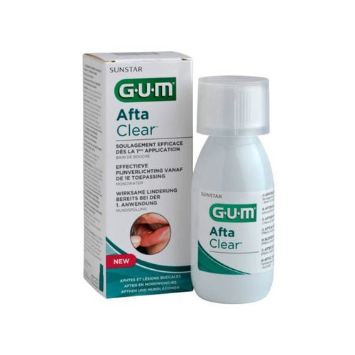 GUM AFTA CLEAR BAIN DE BOUCHE 120 ML.