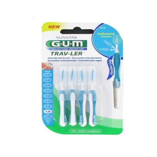 GUM BROSSETTES TRAVELER FINE CONIQUE , BTE DE 4 (1614).