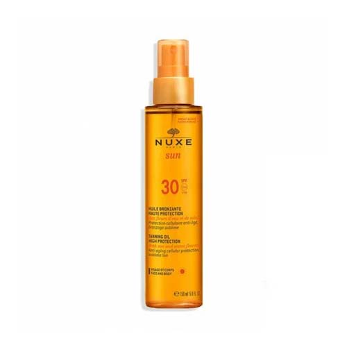 Huile Bronzante Visage et Corps SPF 30 NUXE Sun