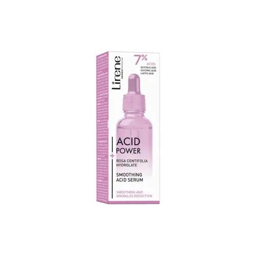 LIRENE ACID POWER SERUM LISSANT A L'HYDROLAT DE ROSE 30ML.