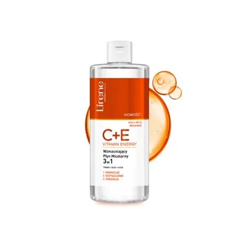LIRENE C+E VITAMIN ENERGY EAU MICELLAIRE 3 EN 1 400ML.