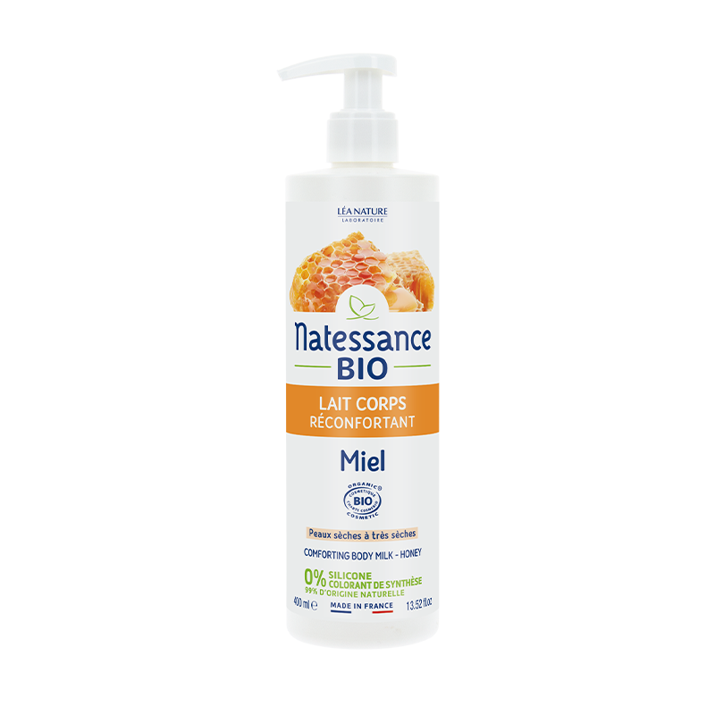 NATESSANCE LAIT CORPS RÉCONFORTANT MIEL BIO 400ML