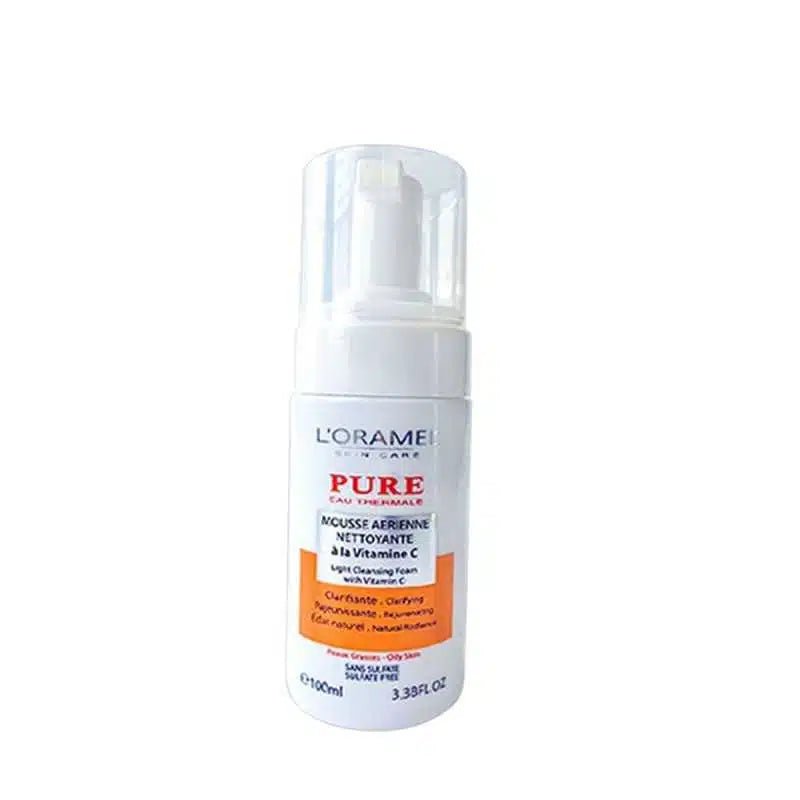 L'ORAMEL Mousse nettoyante vitamine c peaux mixte a grace 100ml.