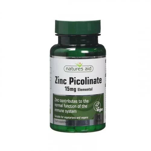 NATURES AID ZINC PICOLINATE, 30 COMPRIMES.