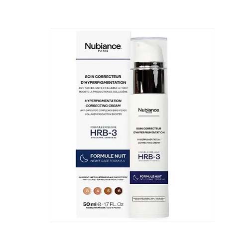 NUBIANCE CREME SOIN CORRECTEUR D'HYPERPIGMENTATION HRB3, FORMULE NUIT 50ML